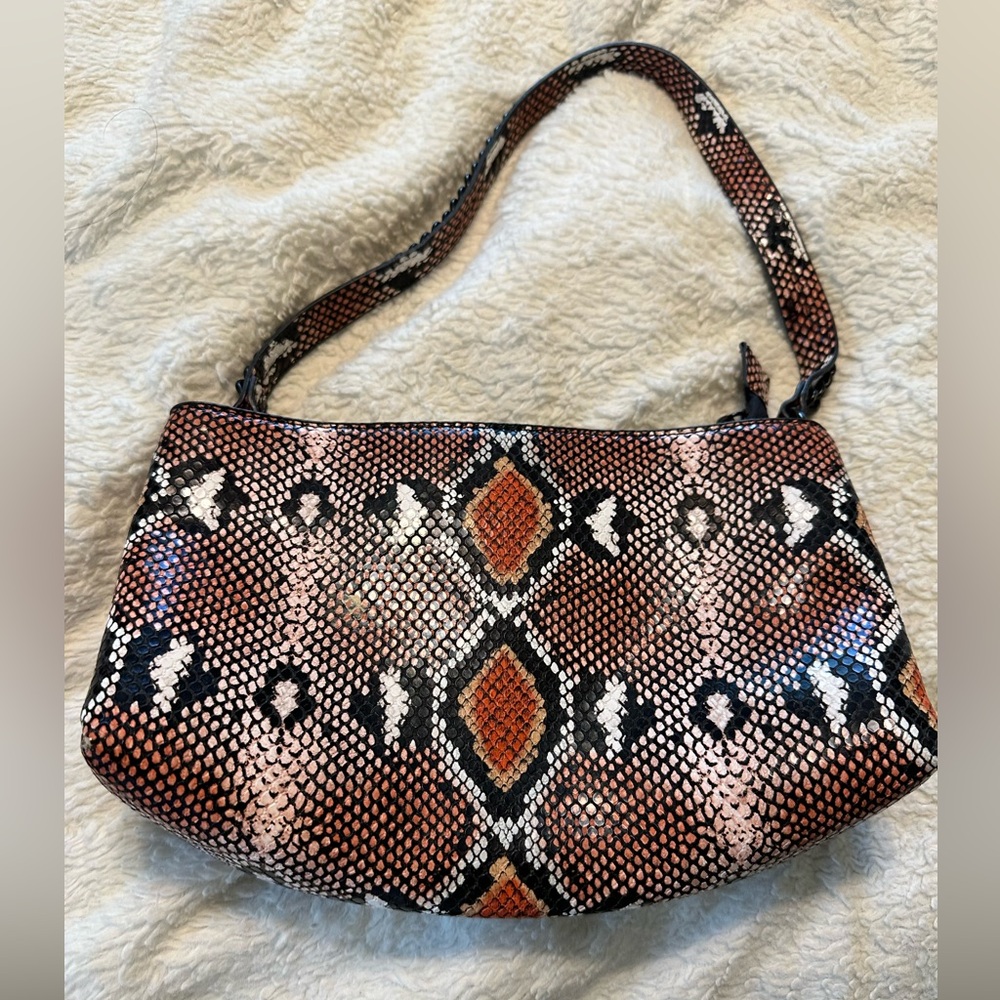 Snake Print Shoulder Bag 5/$20